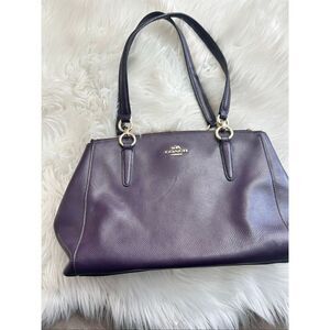 Coach authentic mauve shoulder/ hand bag no strap dark purple color